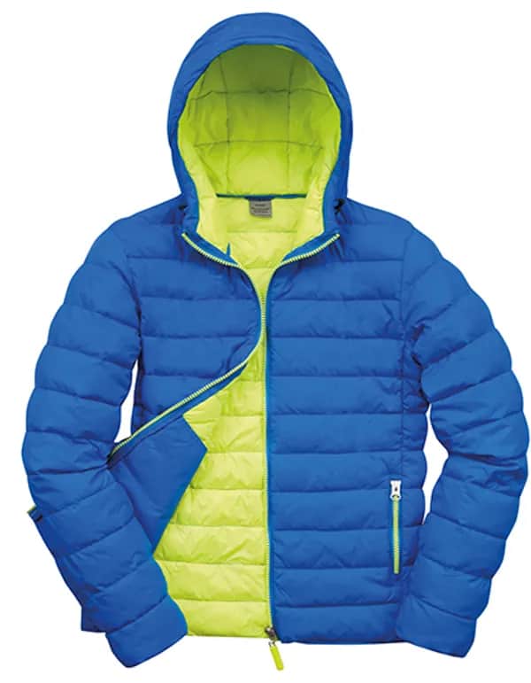 Men´s Snow Bird Hooded Jacket - Ocean Blue/Lime