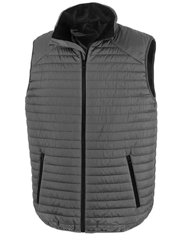 Recycled Thermoquilt Gilet - Grey/Black