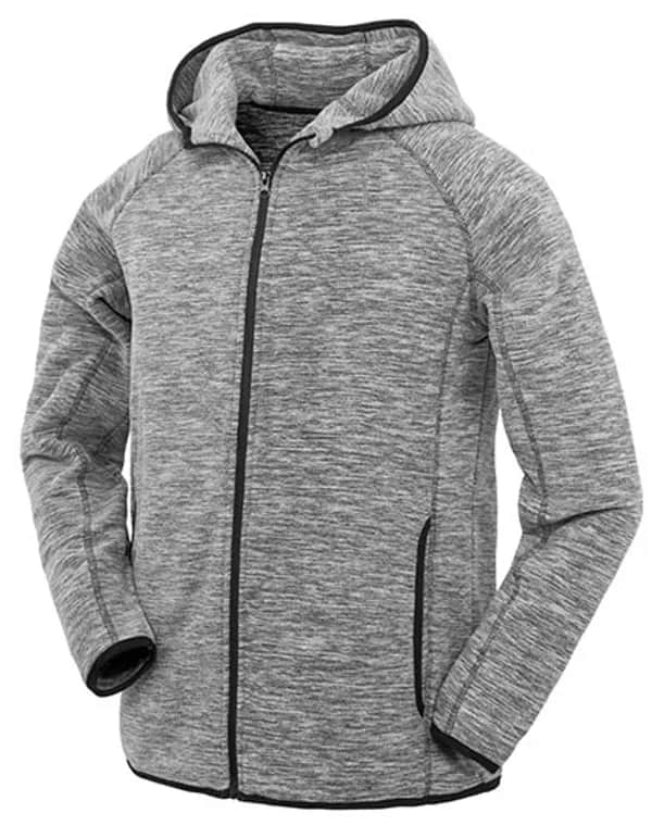 Men´s Microfleece Hoodi - Marl Grey/Black