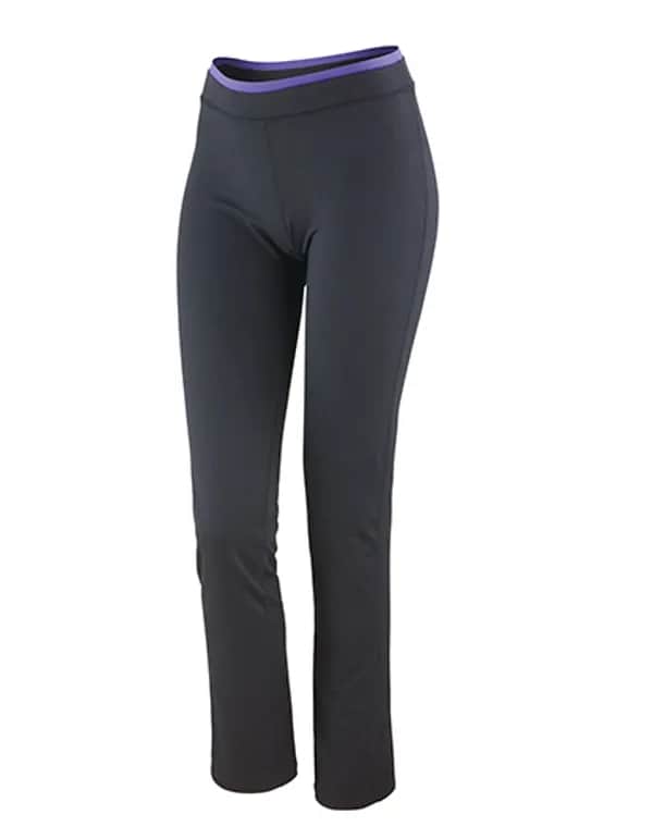 Women´s Fitness Trousers - Black/Lavender
