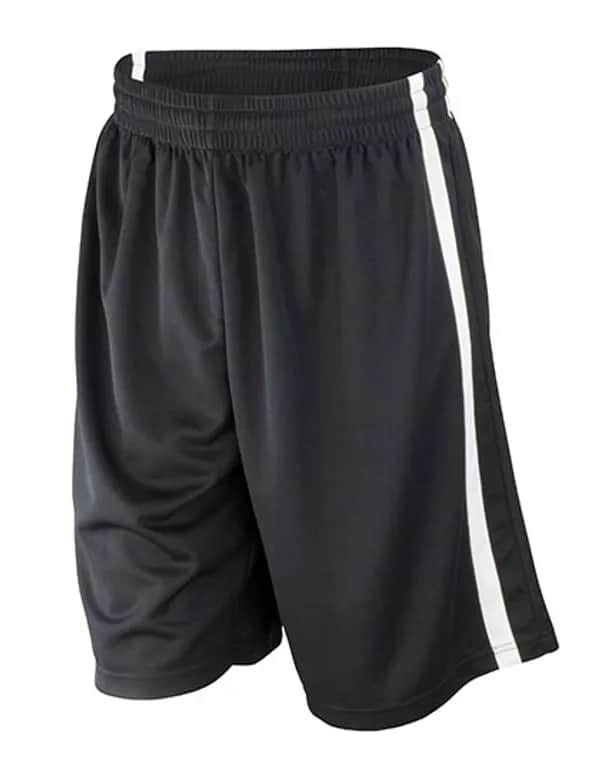 Men´s Basketball Quick Dry Short - Black/White