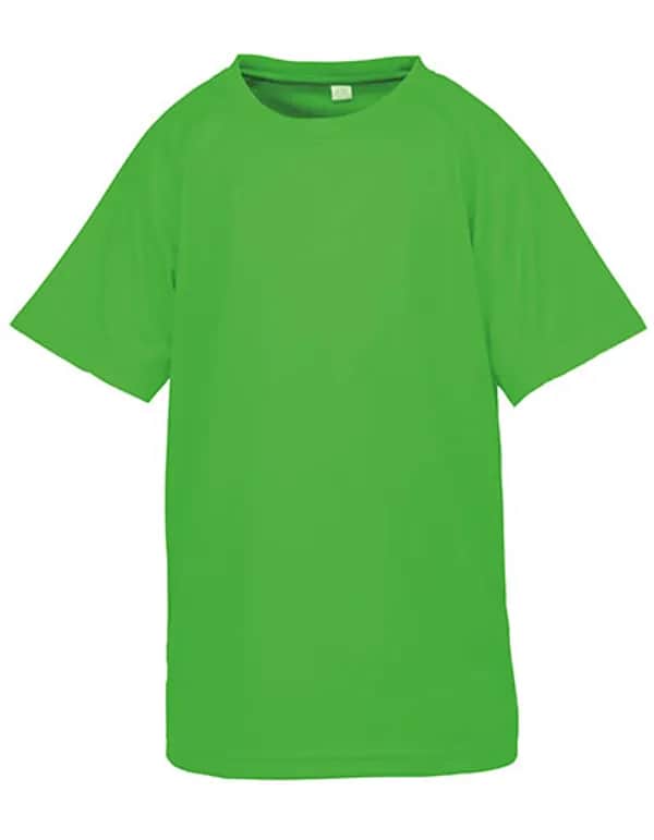 Junior Performance Aircool Tee - Fluorescent Green