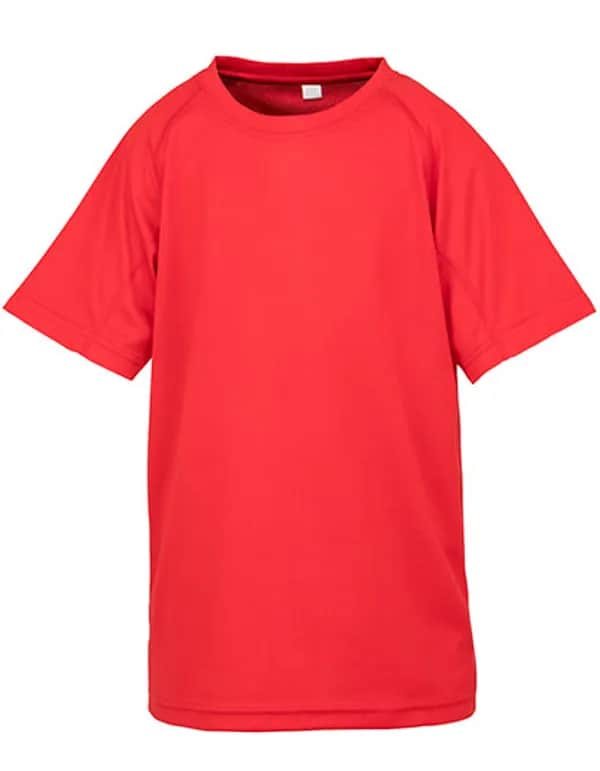 Junior Performance Aircool Tee - Red