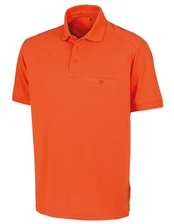 Apex Pocket Polo Shirt - Orange