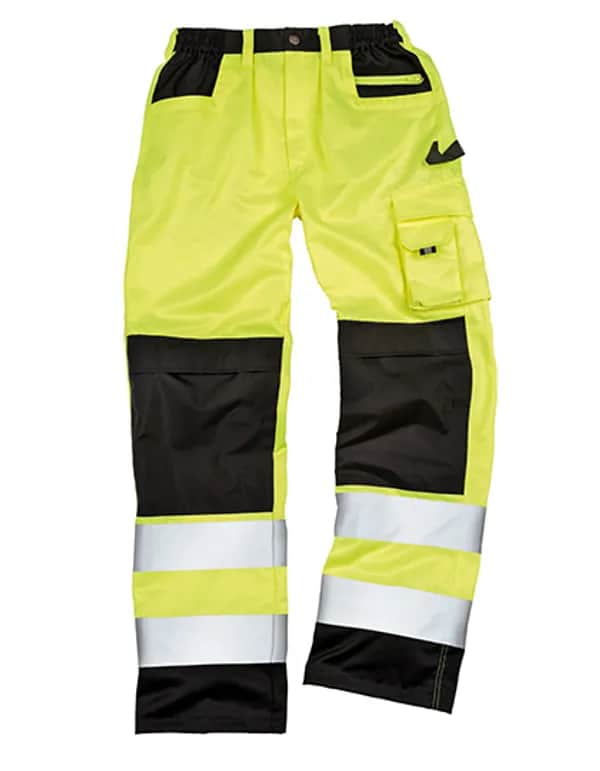 Safety Cargo Trouser - Fluorescent Yellow