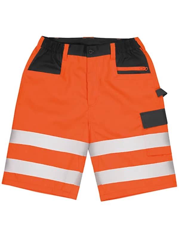 Safety Cargo Shorts - Fluorescent Orange