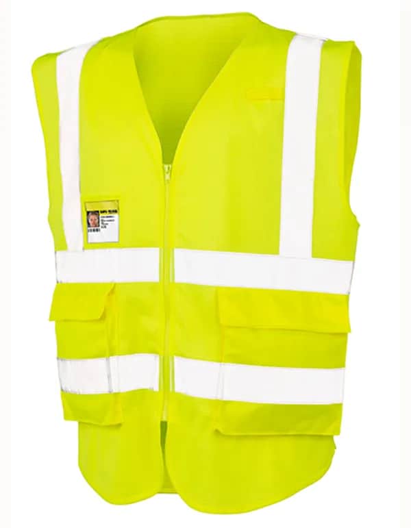 Executive Cool Mesh Safety Vest - Fluorescent Yellow