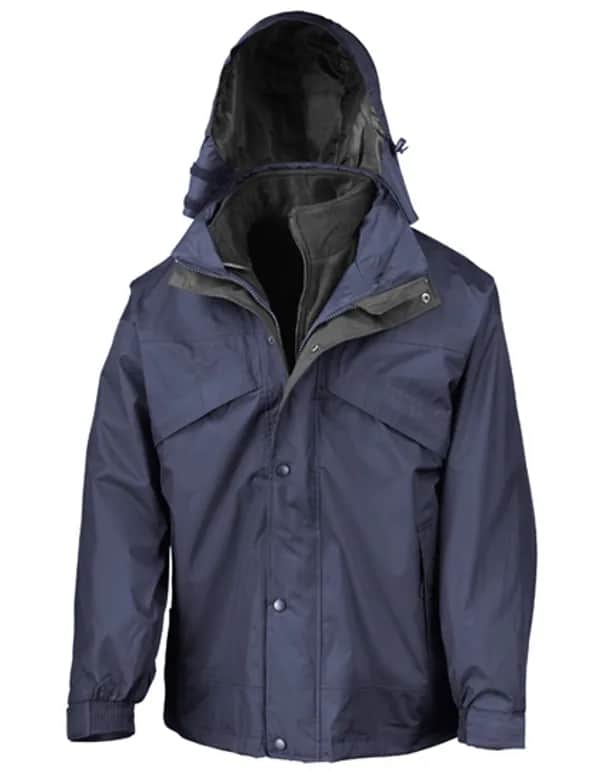 3-in-1 Zip & Clip Jacket - Navy