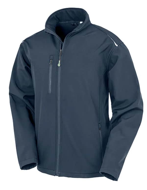 Recycled 3-Layer Printable Softshell Jacket - Navy