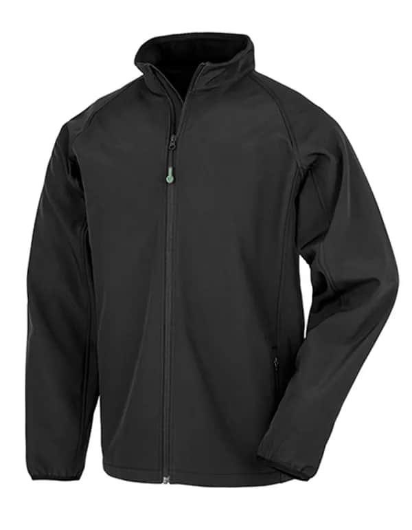 Men´s Recycled 2-Layer Printable Softshell Jacket - Black