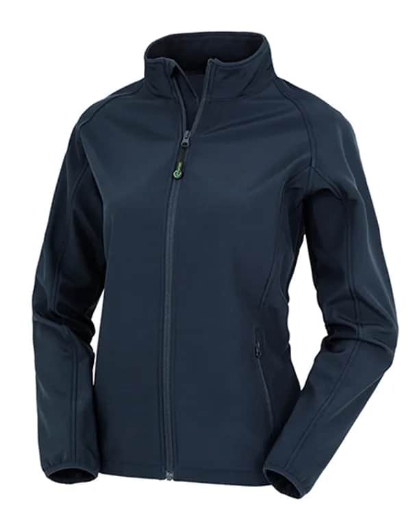 Women´s Recycled 2-Layer Printable Softshell Jacket - Navy