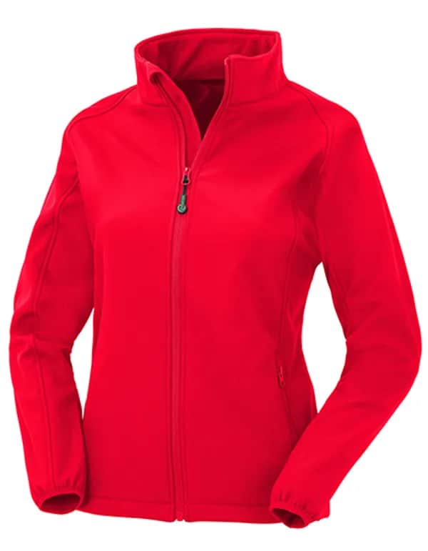 Women´s Recycled 2-Layer Printable Softshell Jacket - Red