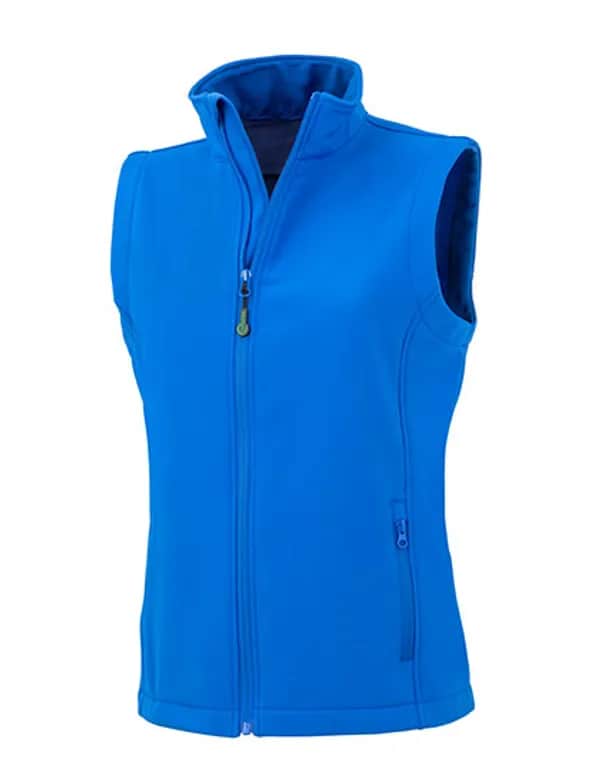 Women´s Recycled 2-Layer Printable Softshell Bodywarmer - Royal