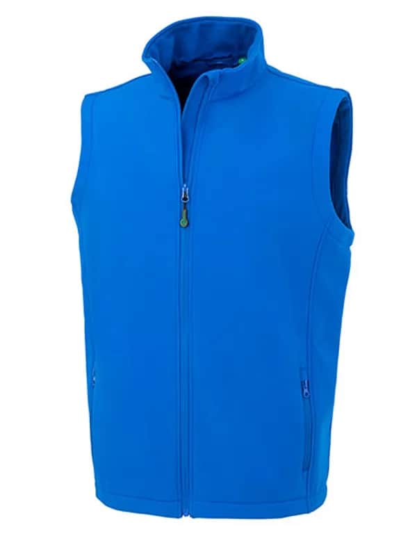 Men´s Recycled 2-Layer Printable Softshell Bodywarmer - Royal