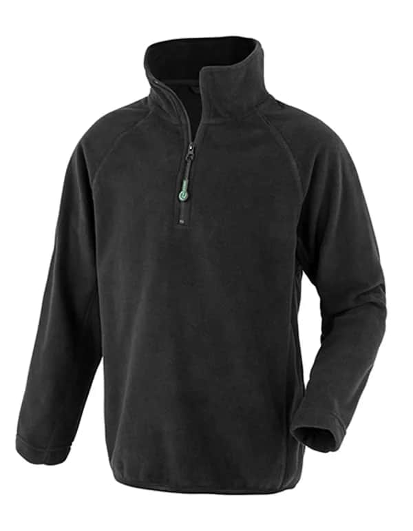 Junior Recycled Microfleece Top - Black