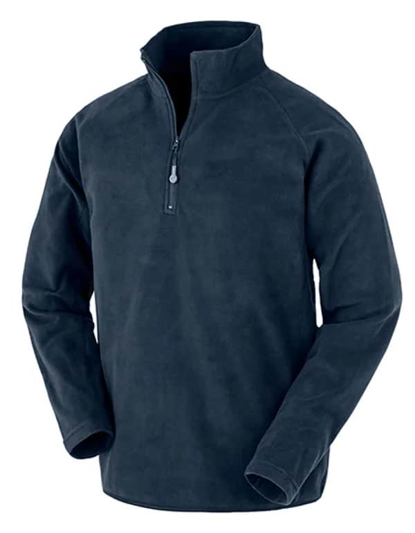 Recycled Microfleece Top - Navy