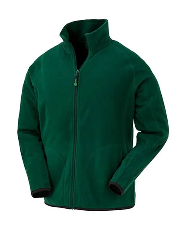 Recycled Microfleece Jacket - Forest Green