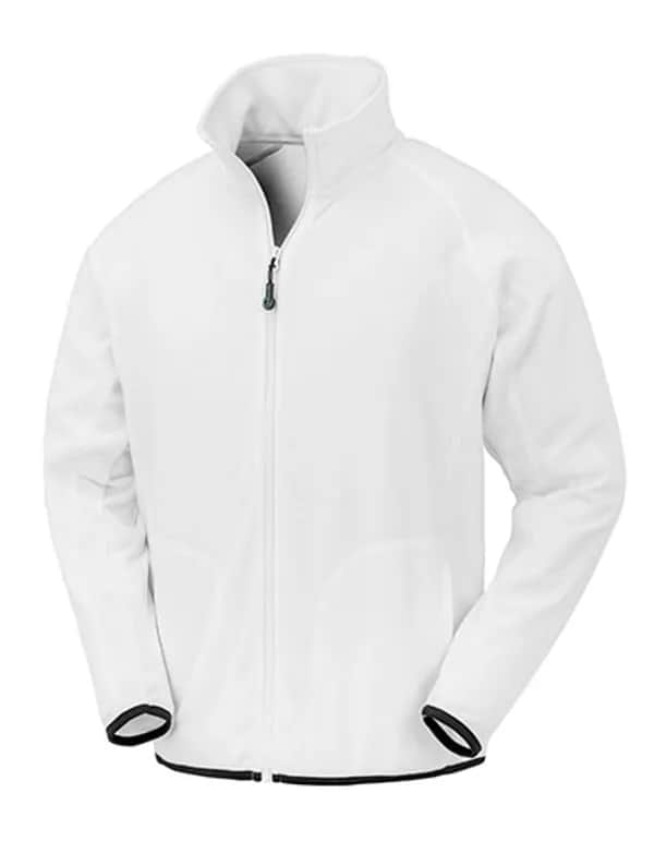 Recycled Microfleece Jacket - White