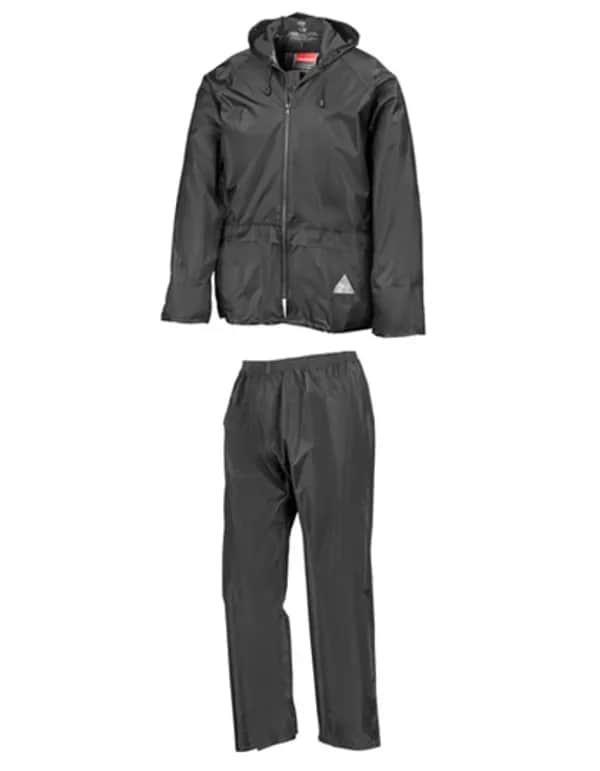 Waterproof Jacket & Trouser Set - Black