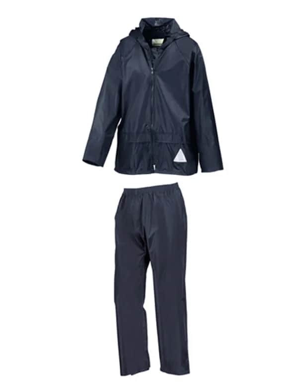 Junior Waterproof Jacket & Trouser Set - Navy