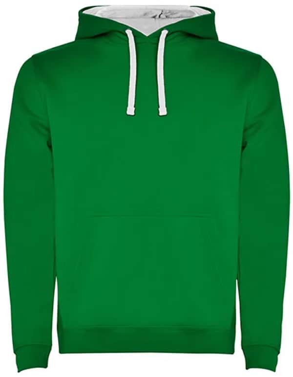 Men´s Urban Hooded Sweatshirt - Kelly Green 20/White 01