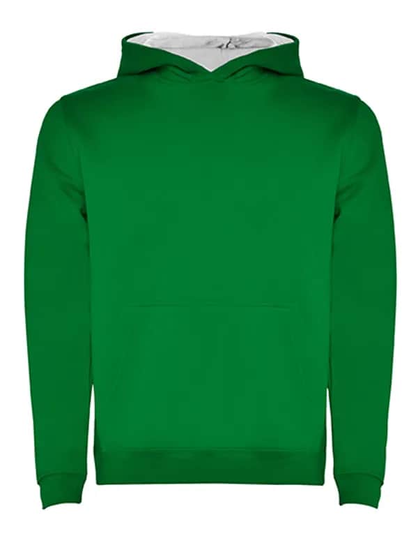 Kids´ Urban Hooded Sweatshirt - Kelly Green 20/White 01