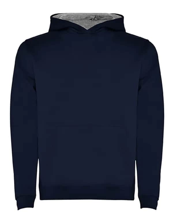 Kids´ Urban Hooded Sweatshirt - Navy Blue 55/Heather Grey 58