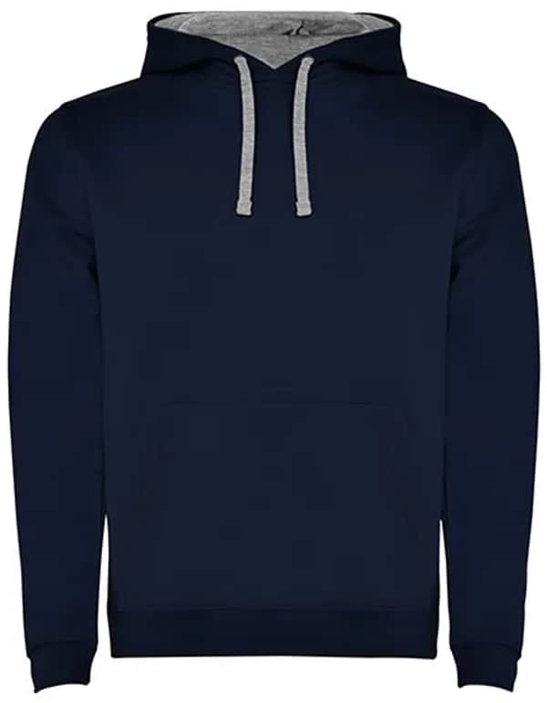 Men´s Urban Hooded Sweatshirt - Navy Blue 55/Heather Grey 58