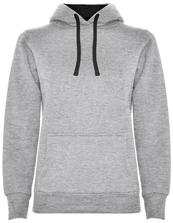Women´s Urban Hooded Sweatshirt - Heather Grey 58/Black 02