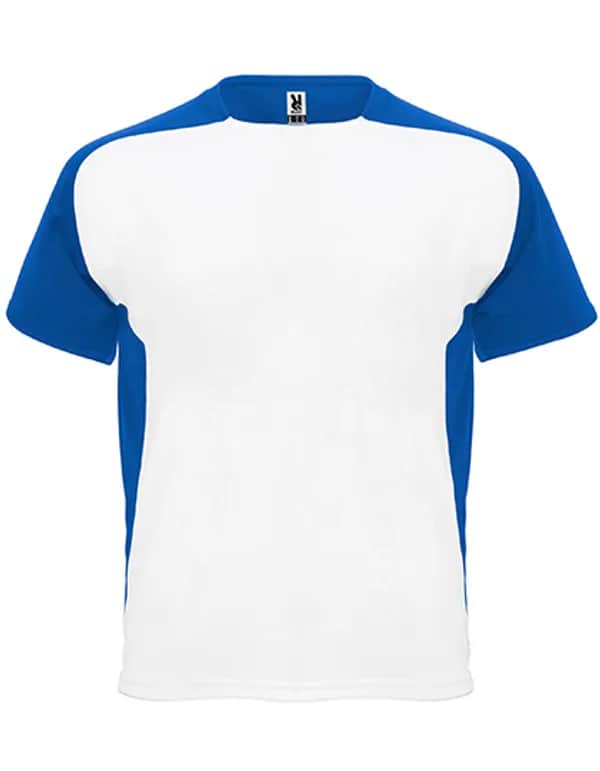 Bugatti T-Shirt - White 01/Royal Blue 05