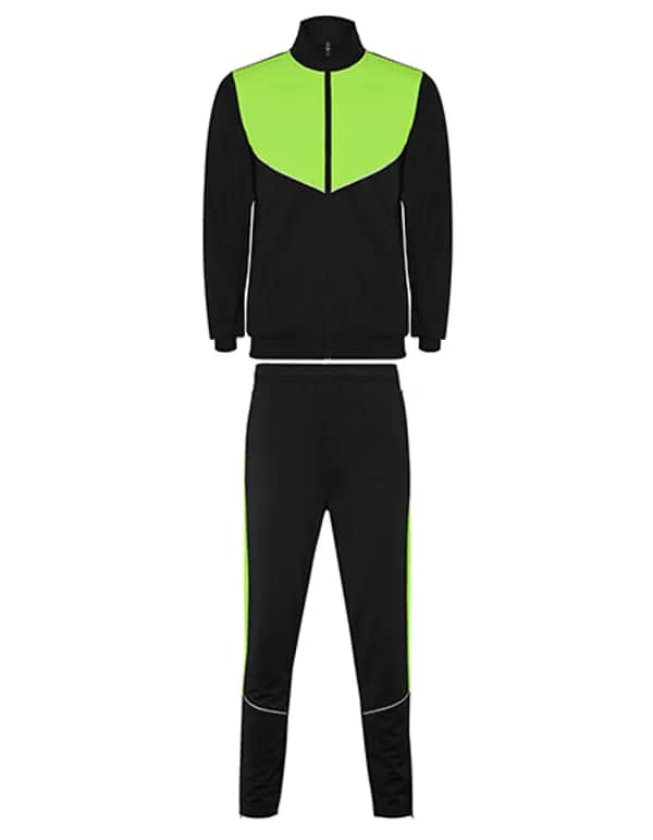 Kids´ Evans Tracksuit - Black 02/Lime Green 225