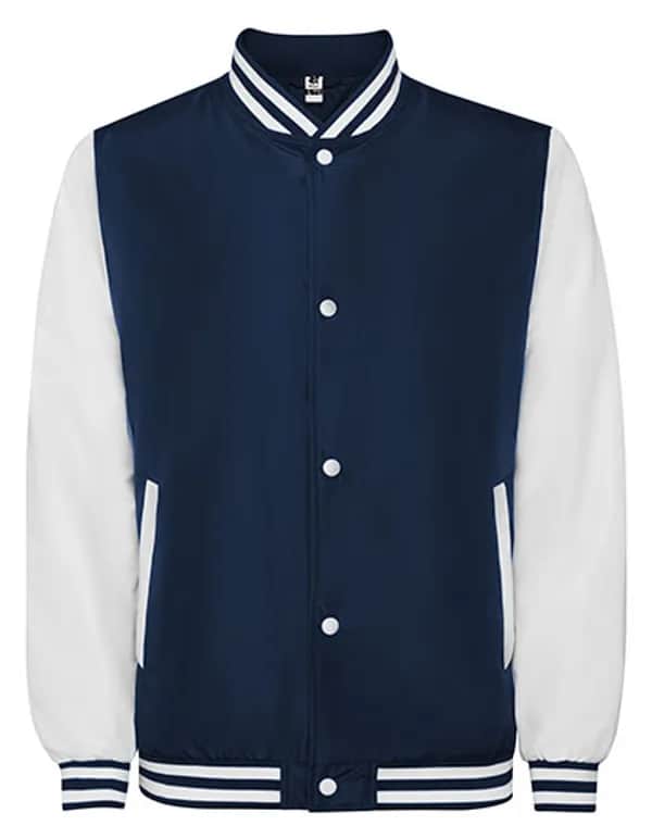 California Varsity Jacket - Navy Blue 55/White 01