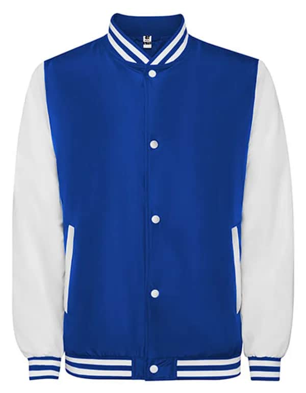 California Varsity Jacket - Royal Blue 05/White 01