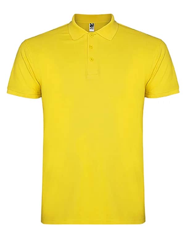 Men´s Star Poloshirt - Yellow 03