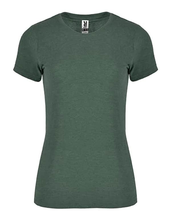Women´s Fox T-Shirt - Heather Bottle Green 257