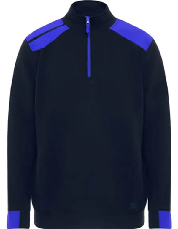 Troyer Sweatshirt Maverick - Navy Blue 55/Royal Blue 05