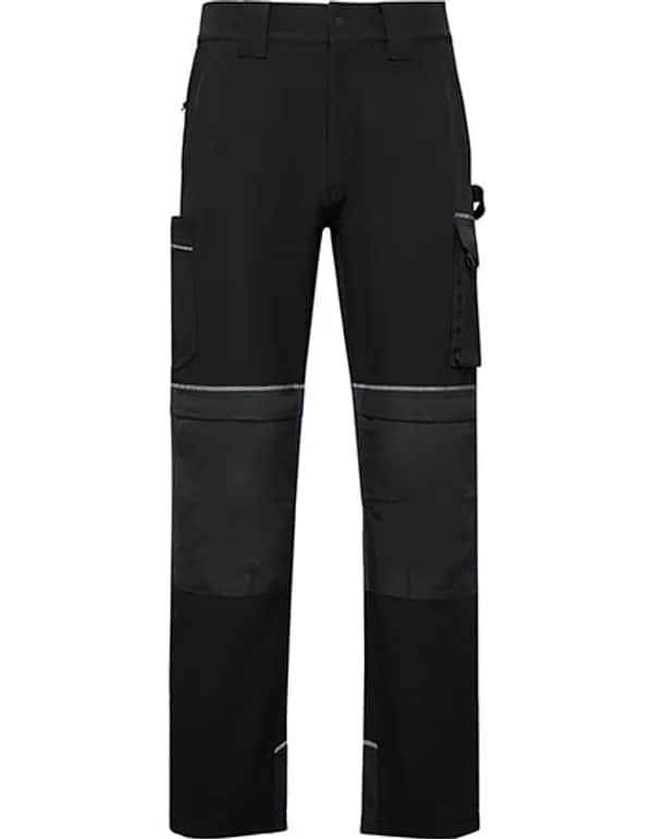 Multi-pocket Stretch Work Trousers Wall - Black 02