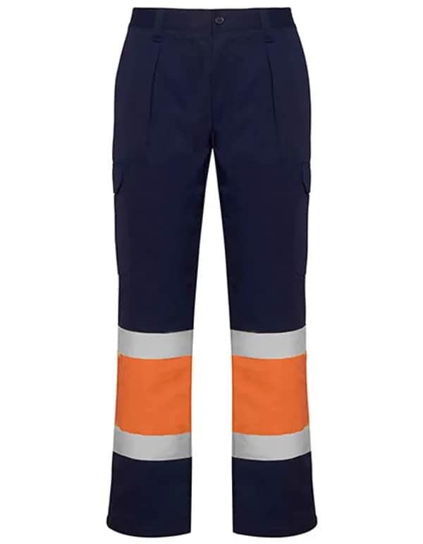 Soan Trousers - Navy Blue 55/Fluor Orange 223