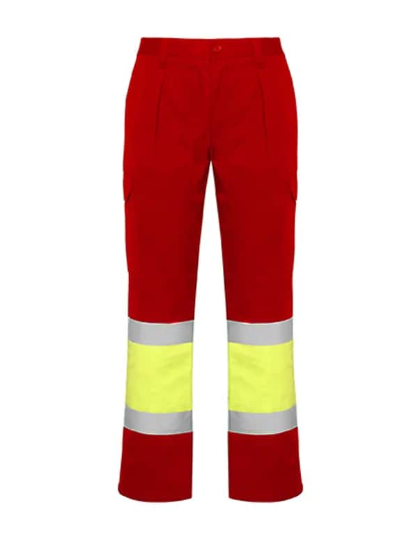 Soan Trousers - Red 60/Fluor Yellow 221