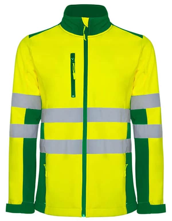 Antares Soft Shell Jacket - Garden Green 52/Fluor Yellow 221