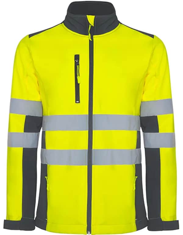 Antares Soft Shell Jacket - Lead 23/Fluor Yellow 221