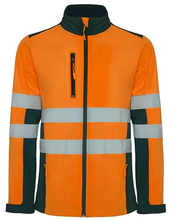 Antares Soft Shell Jacket - Navy Blue 55/Fluor Orange 223
