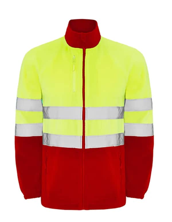 Altair Fleece Jacket - Red 60/Fluor Yellow 221