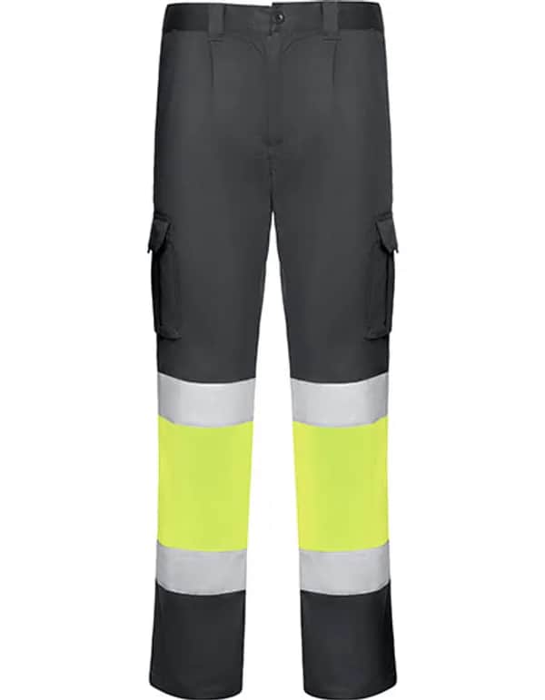 Trousers Daily Stretch Hi-Viz - Lead 23/Fluor Yellow 221