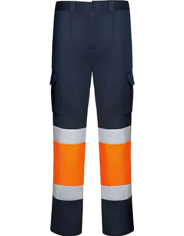 Trousers Daily Stretch Hi-Viz - Navy Blue 55/Fluor Orange 223