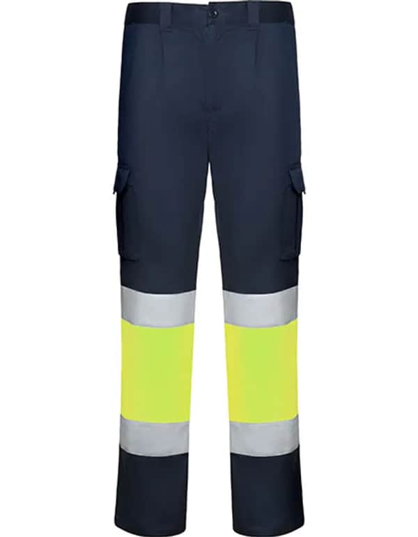 Trousers Daily Stretch Hi-Viz - Navy Blue 55/Fluor Yellow 221