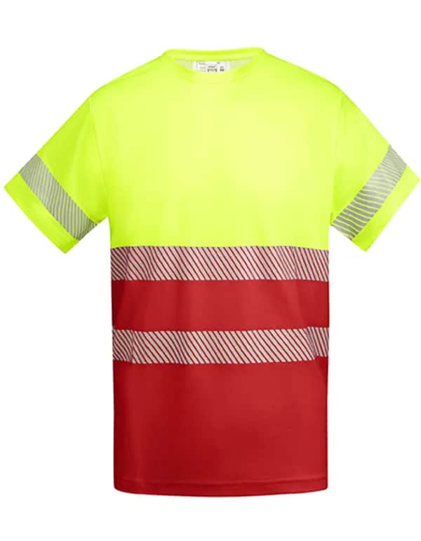 T-Shirt Tauri - Red 60/Fluor Yellow 221