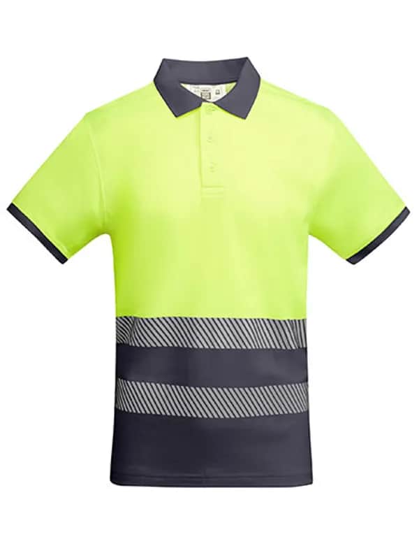 Poloshirt Atrio Shortsleeve - Lead 23/Fluor Yellow 221