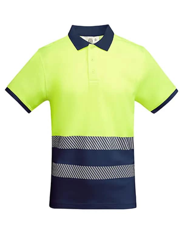 Poloshirt Atrio Shortsleeve - Navy Blue 55/Fluor Yellow 221