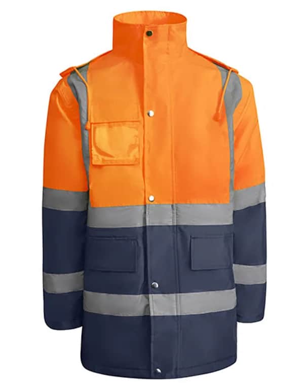 Jacket Merak - Navy Blue 55/Fluor Orange 223